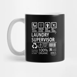 Laundry Supervisor T Shirt - MultiTasking Certified Job Gift Item Tee Mug